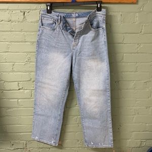 Anna distressed button fly jeans